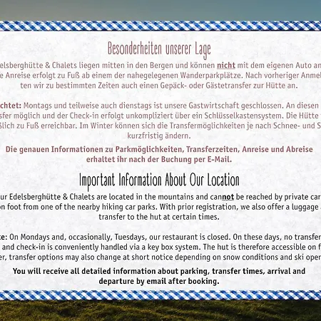 Lodge Edelsberghütte - Berghütte&chalets - Anreise Nur Zu Fuß Oder Shuttle Pfronten